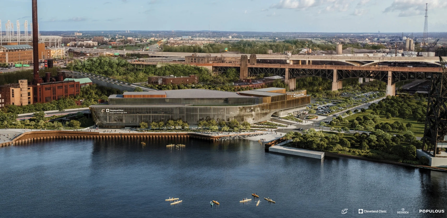 Rendering of the Cleveland Clinic Global Peak Performance Center