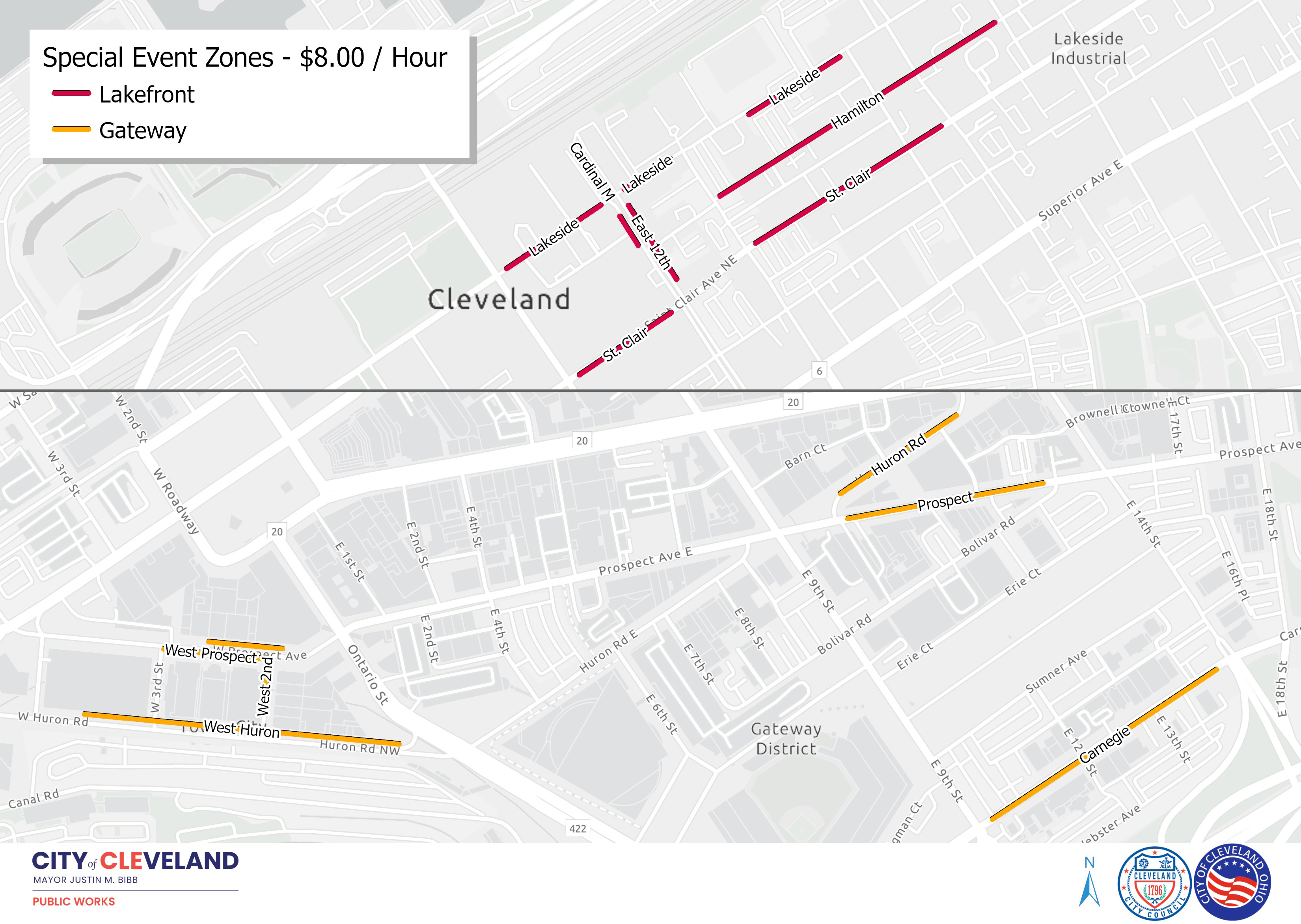 Special Events Zone Map