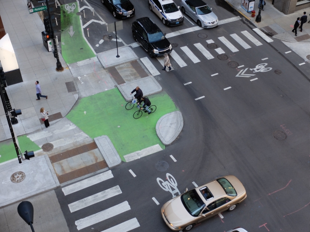 Protected intersection