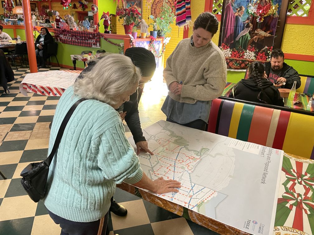 A Spanish speaking group met on the West Side