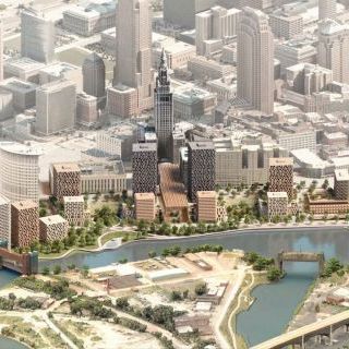 computer generated aerial view