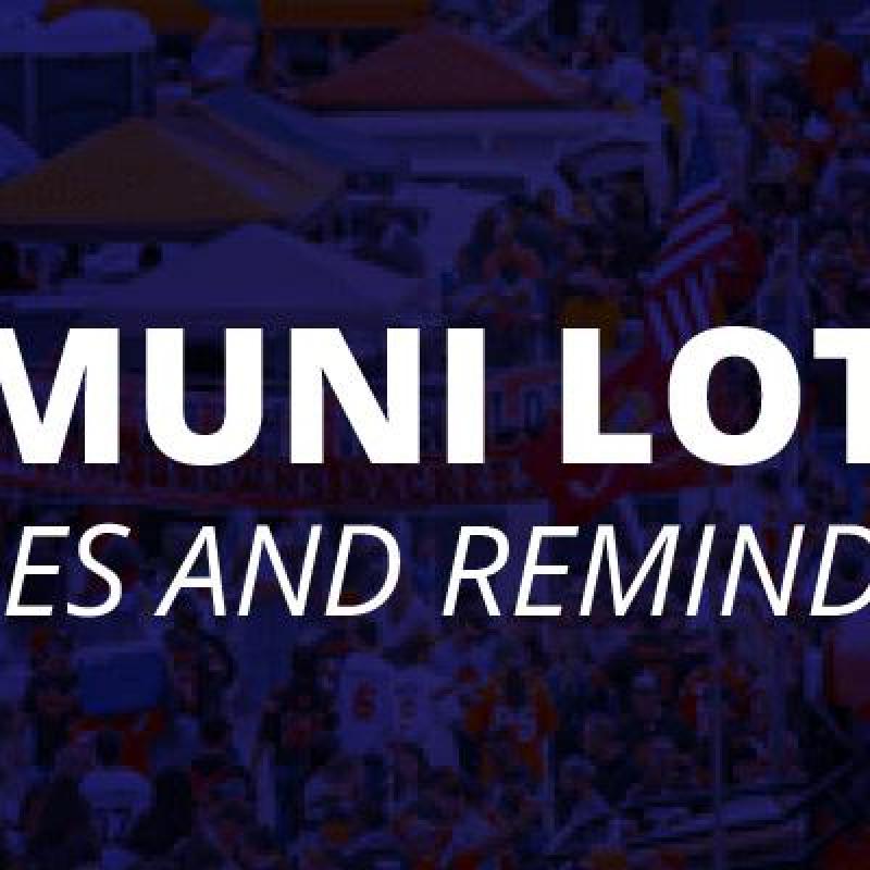 muni lot rules banner