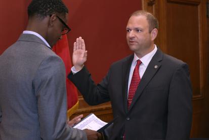 Swearing in Paul Barrett