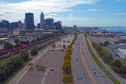 Drone Footage of Cleveland Lakefront