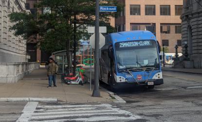 bus at bus stop