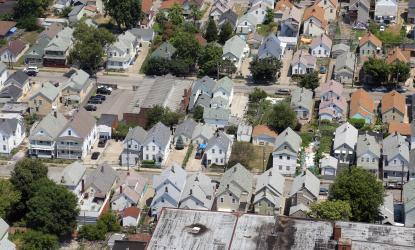 aerial view of city