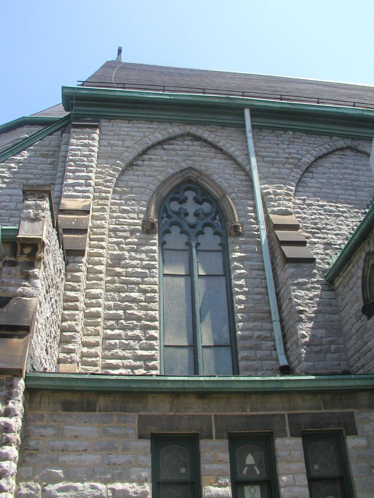 Exterior of church; Photo - Don Petit, Landmarks Commission