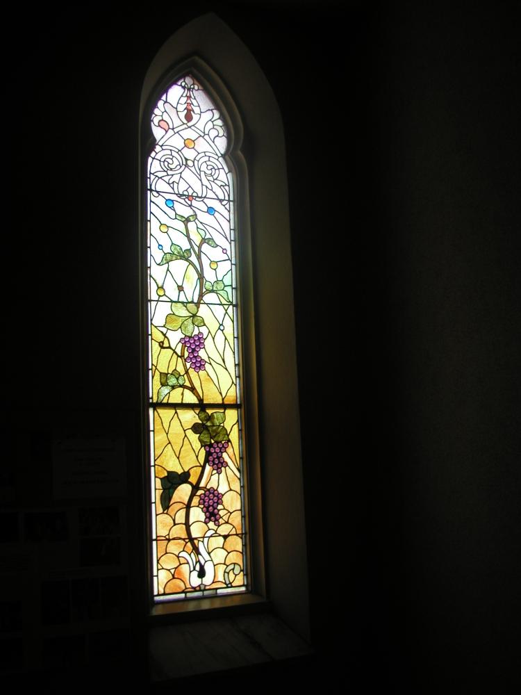 Stained glass window; Photo - Don Petit, Cleveland Landmarks Commission
