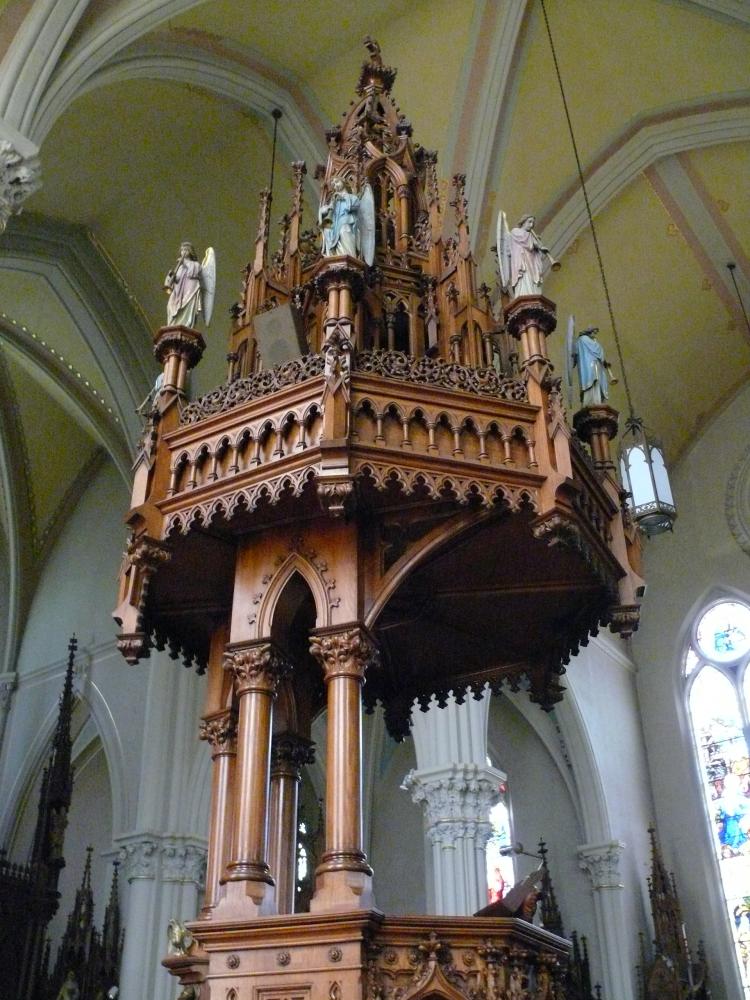 Free standing pulpit; Photo - Dan Musson, Landmarks Commission