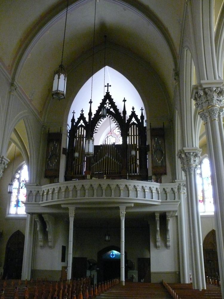 Organ loft; Photo - Dan Musson, Landmarks Commission