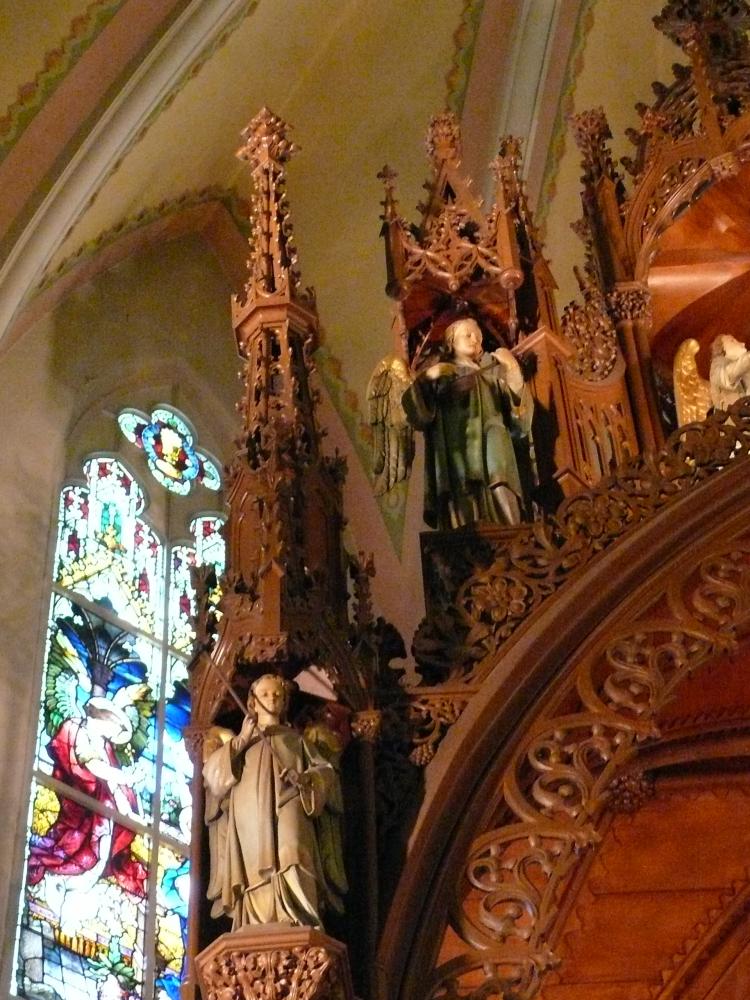 Baldachin over altar; Artist - Bernard Schieldmaker; Photo - Dan Musson, Landmarks Commission