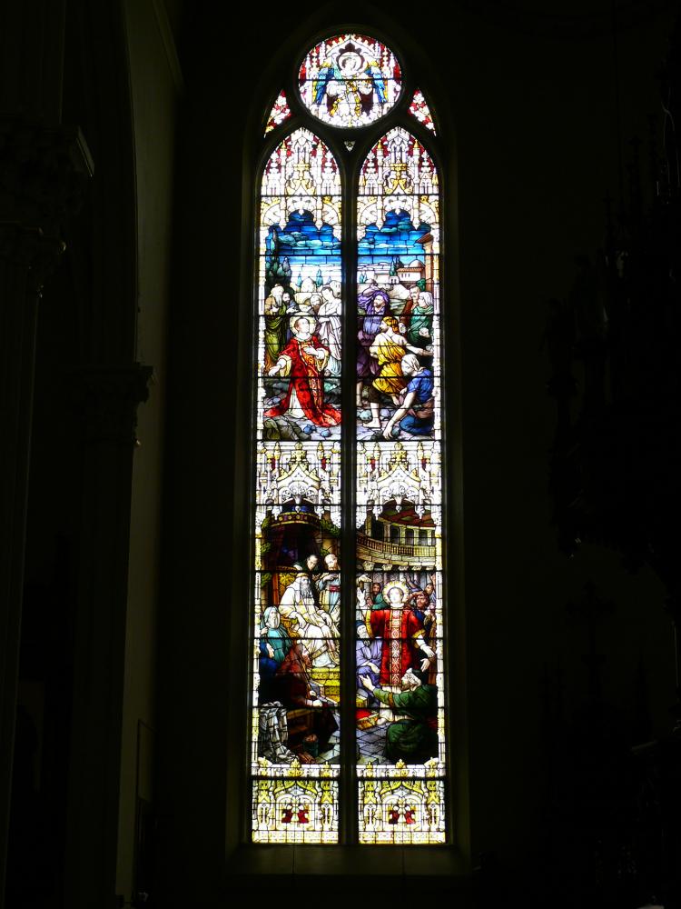 St. Stephen Window, Artist - Mayer Company of Munich, installed 1907; Photo - Dan Musson, Landmarks Commisson