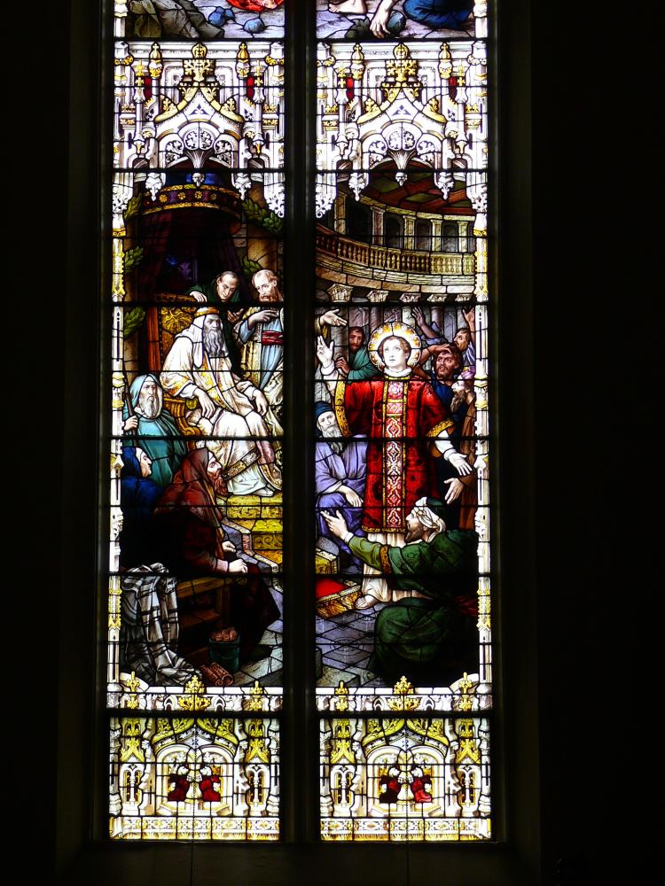 St. Stephen Window, Artist - Mayer Company of Munich, installed 1907; Photo - Dan Musson, Landmarks Commisson