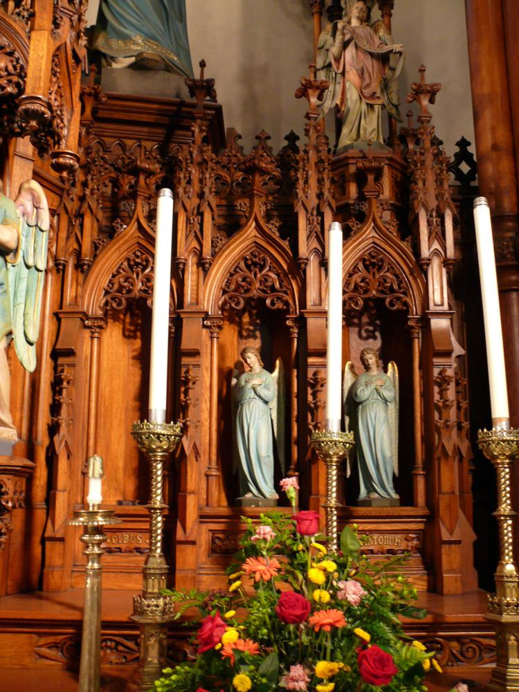 Altar detail; Photo - Dan Musson, Landmarks Commission