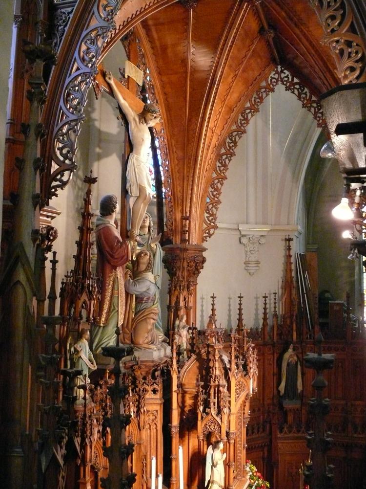 Altar and baldachin detail; Photo - Dan Musson, Landmarks Commission