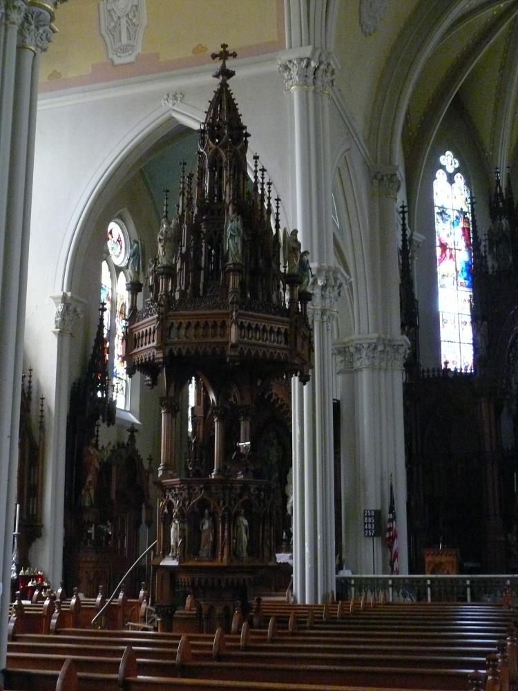 Free standing pulpit; Photo - Dan Musson, Landmarks Commission