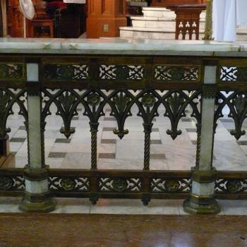 Communion rail; Photo - Dan Musson, Landmarks Commission