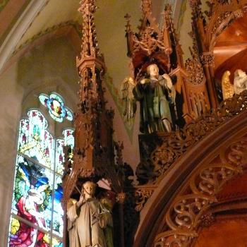 Baldachin over altar; Artist - Bernard Schieldmaker; Photo - Dan Musson, Landmarks Commission