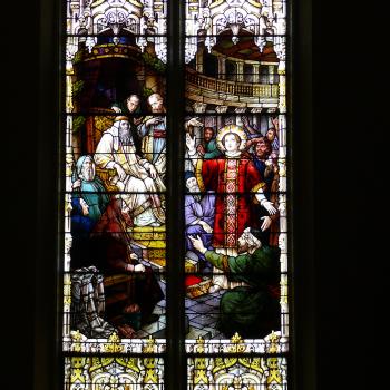 St. Stephen Window, Artist - Mayer Company of Munich, installed 1907; Photo - Dan Musson, Landmarks Commisson