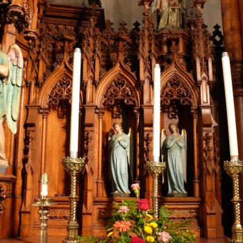 Altar detail; Photo - Dan Musson, Landmarks Commission