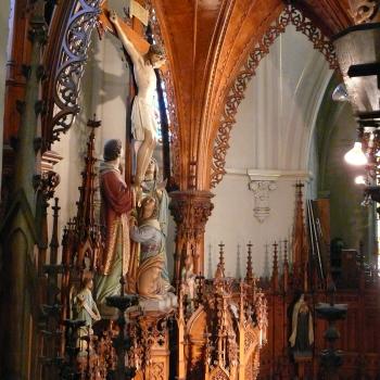 Altar and baldachin detail; Photo - Dan Musson, Landmarks Commission