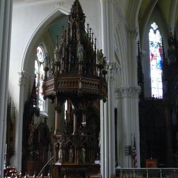 Free standing pulpit; Photo - Dan Musson, Landmarks Commission