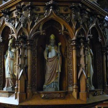 Detail of pulpit; Photo - Dan Musson, Landmarks Commission